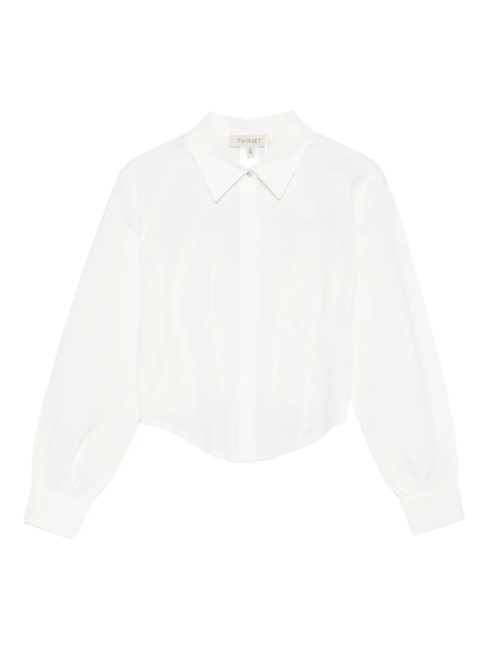 TWINSET Kids long-sleeve buttoned shirt Wit