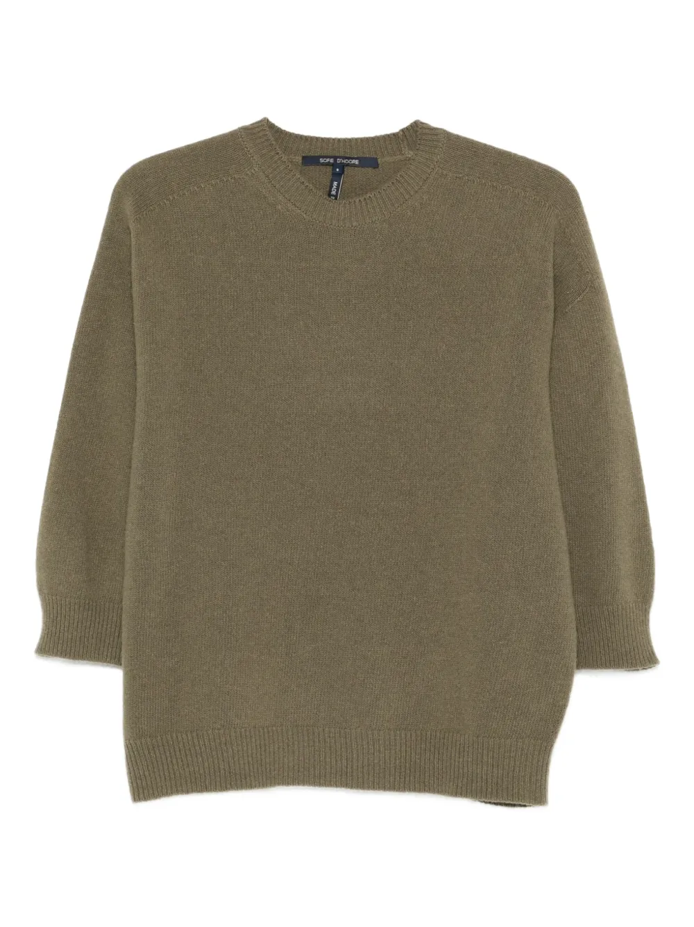 Mouse round-neck wool top