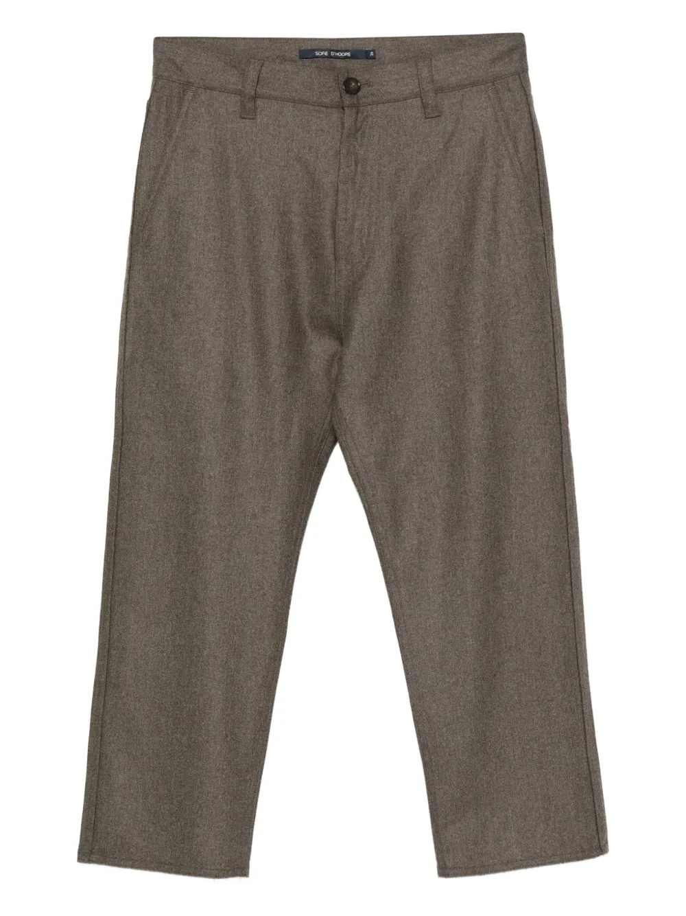Sofie D'hoore wool cropped trousers | Brown | Image 1