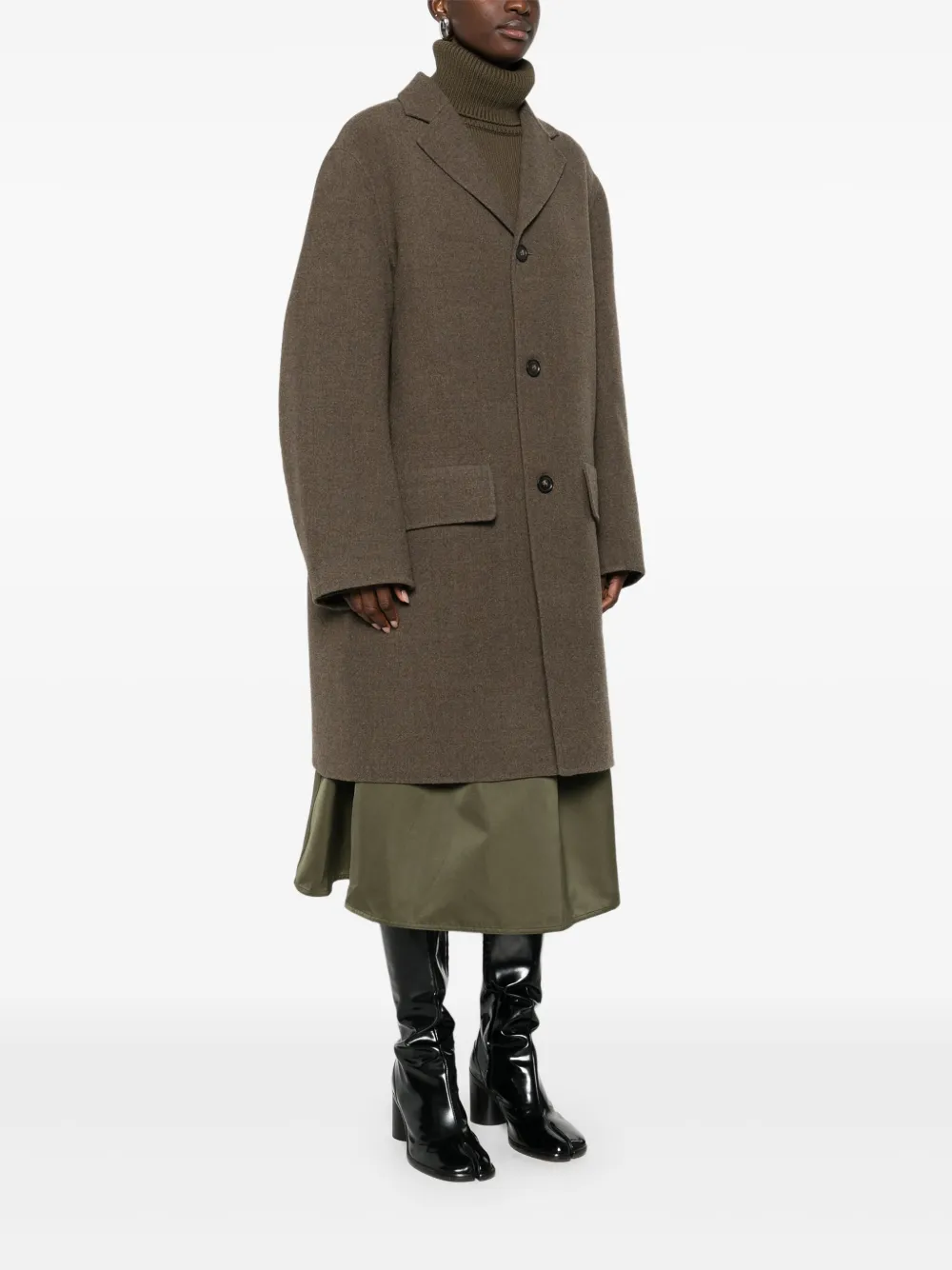 Sofie D'hoore Single Breasted Coat In Brown
