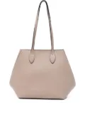 Valextra leather tote bag - Neutrals