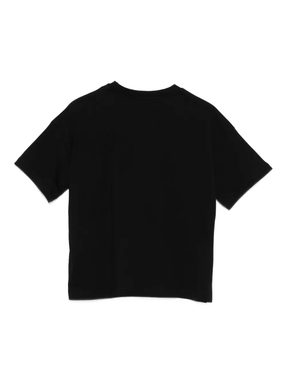 MSGM Kids logo-print cotton T-shirt Zwart