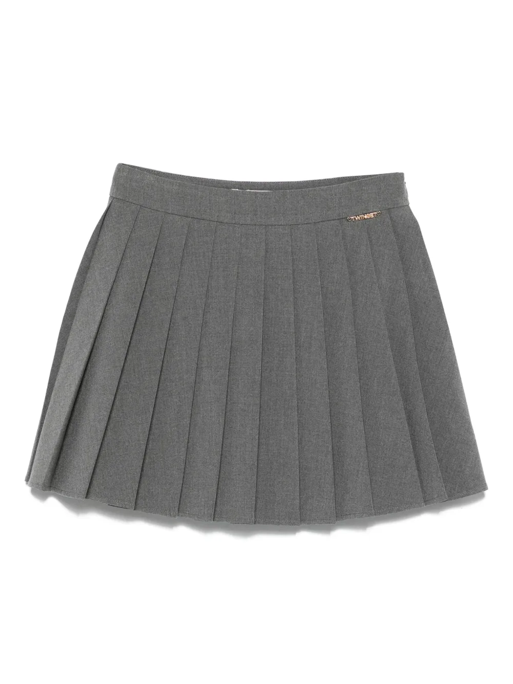 TWINSET Kids pleated skirt Grijs