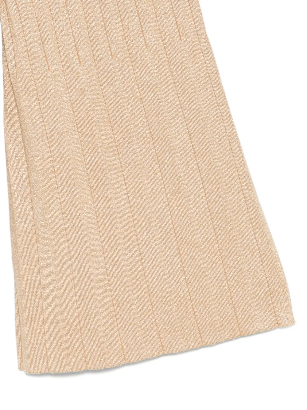 TWINSET Kids ribbed flared trousers Beige