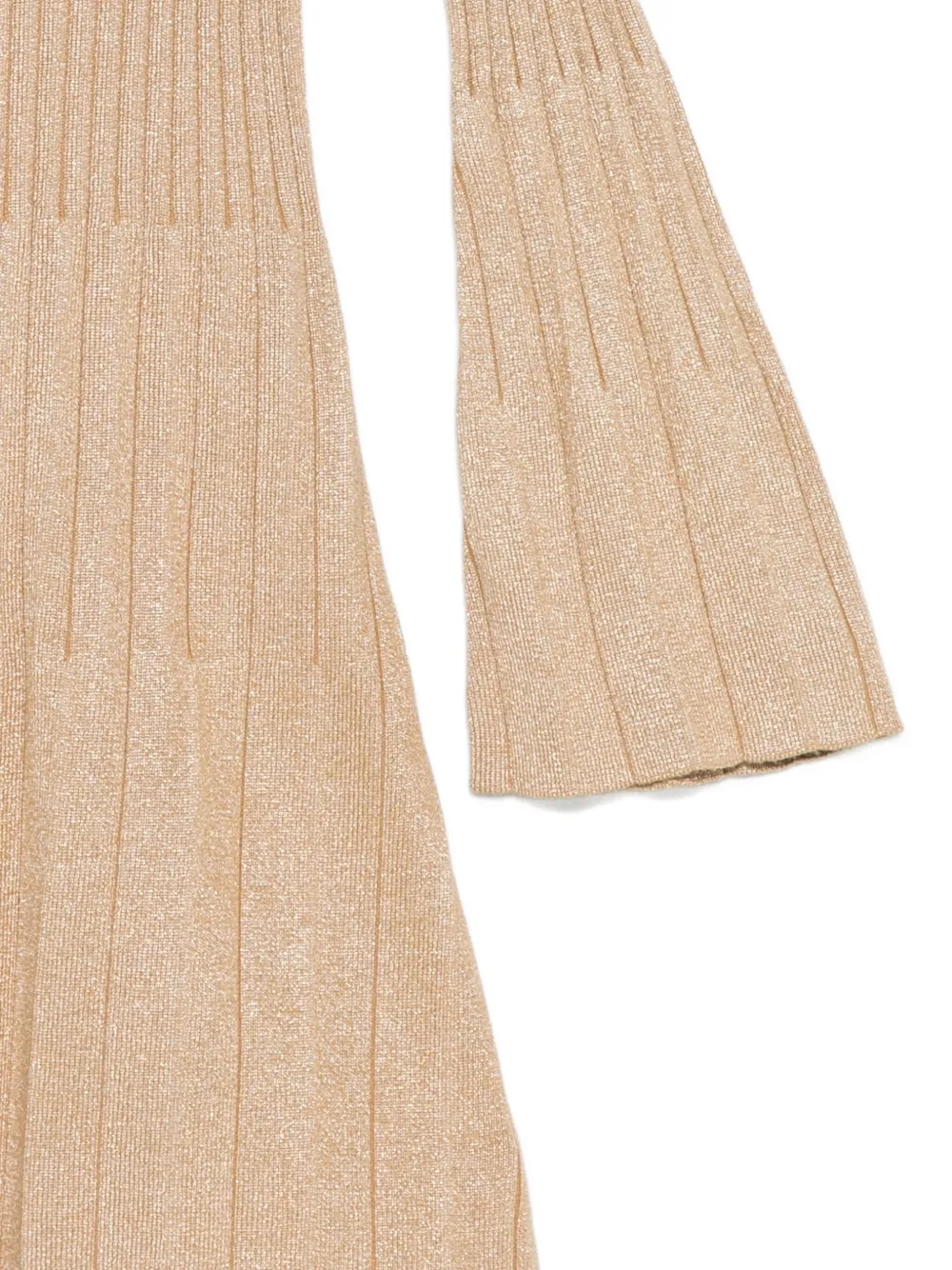 TWINSET Kids pleated bell-sleeve dress Beige