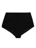 THE ANDAMANE high-waisted mini shorts - Black