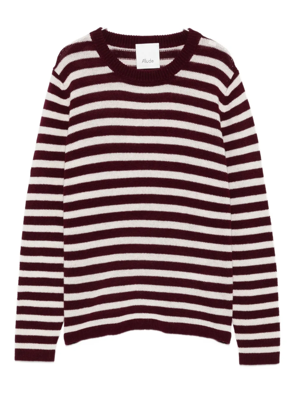 Allude striped wool sweater Beige