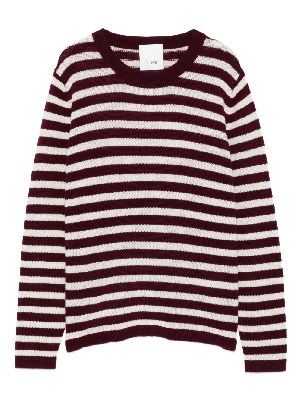 Allude striped wool sweater Beige
