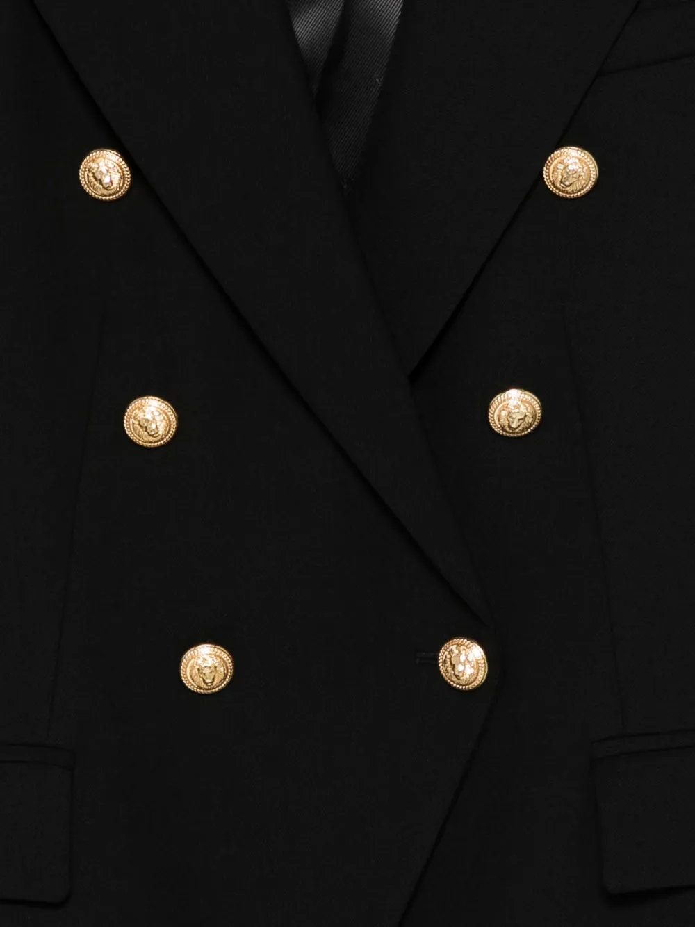 Balmain Kids Blazer met dubbele rij knopen Zwart