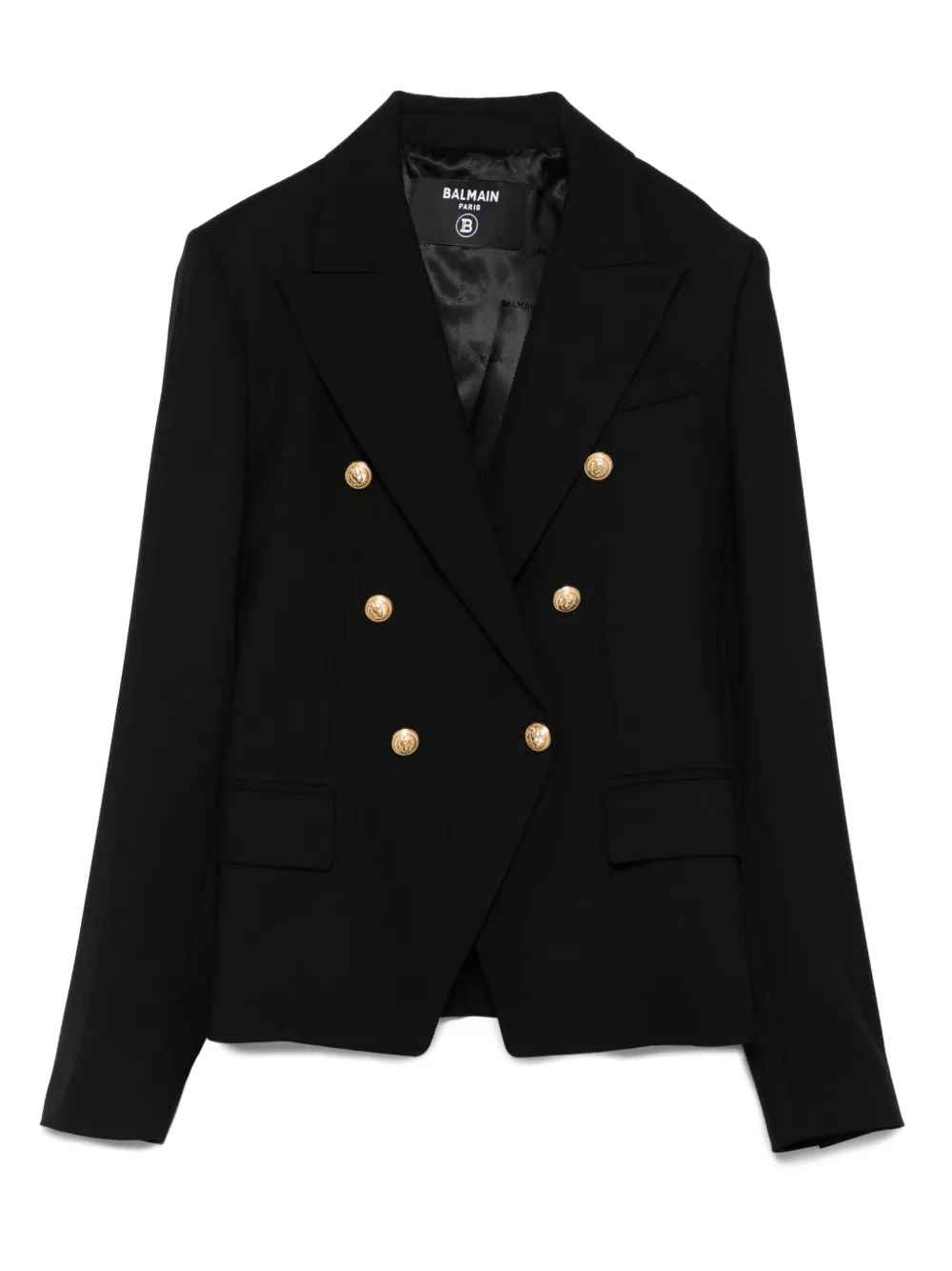 Balmain Kids Blazer met dubbele rij knopen Zwart