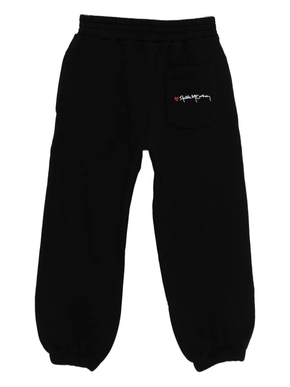 Stella McCartney Kids embroidered-logo sweatpants Zwart