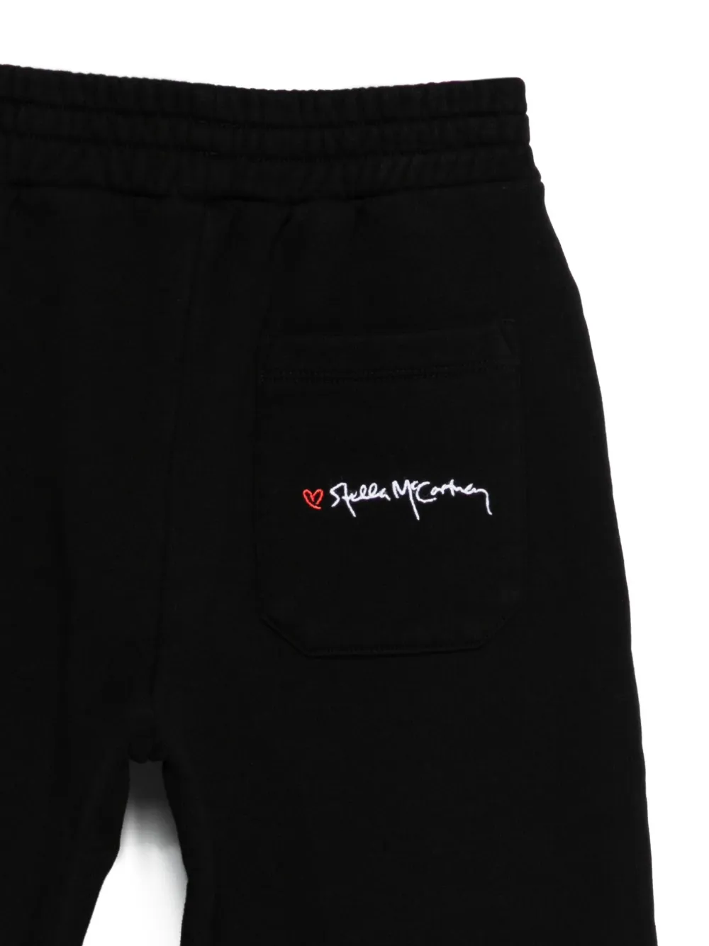 Stella McCartney Kids embroidered-logo sweatpants Zwart