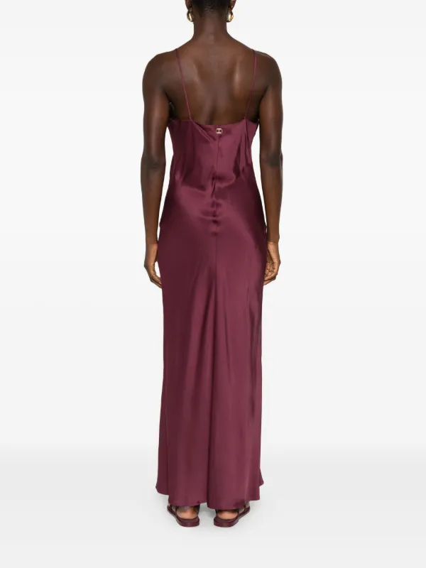 purple lace slip dress Twinset Lace-trimmed Slip Dress