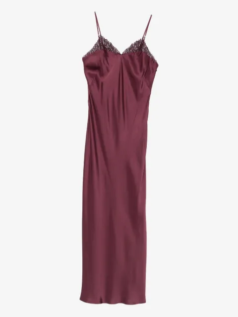 TWINSET lace-trimmed slip dress