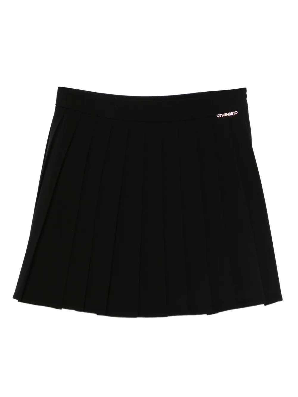 TWINSET Kids pleated mini skirt Zwart