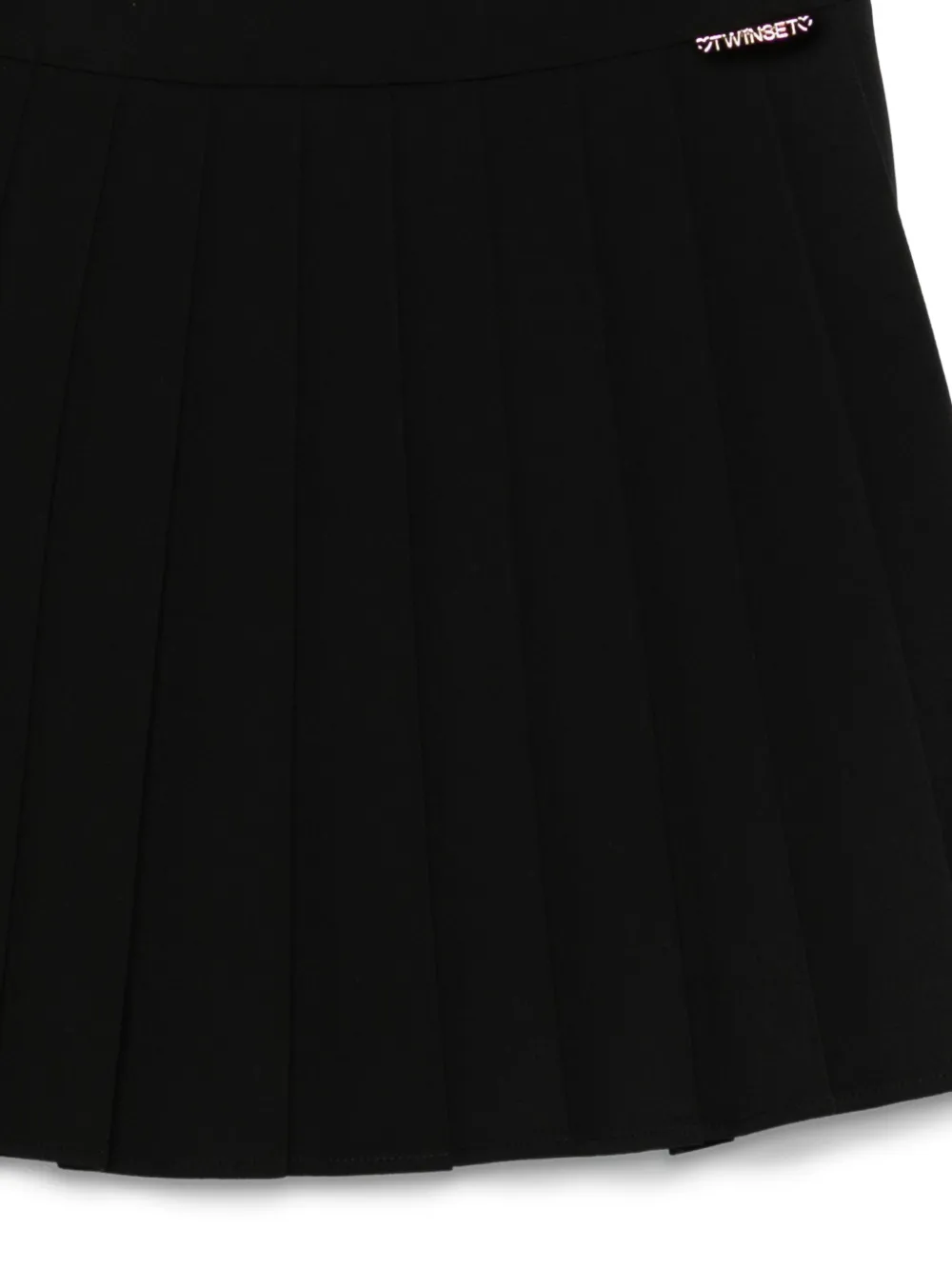 TWINSET Kids pleated mini skirt Zwart