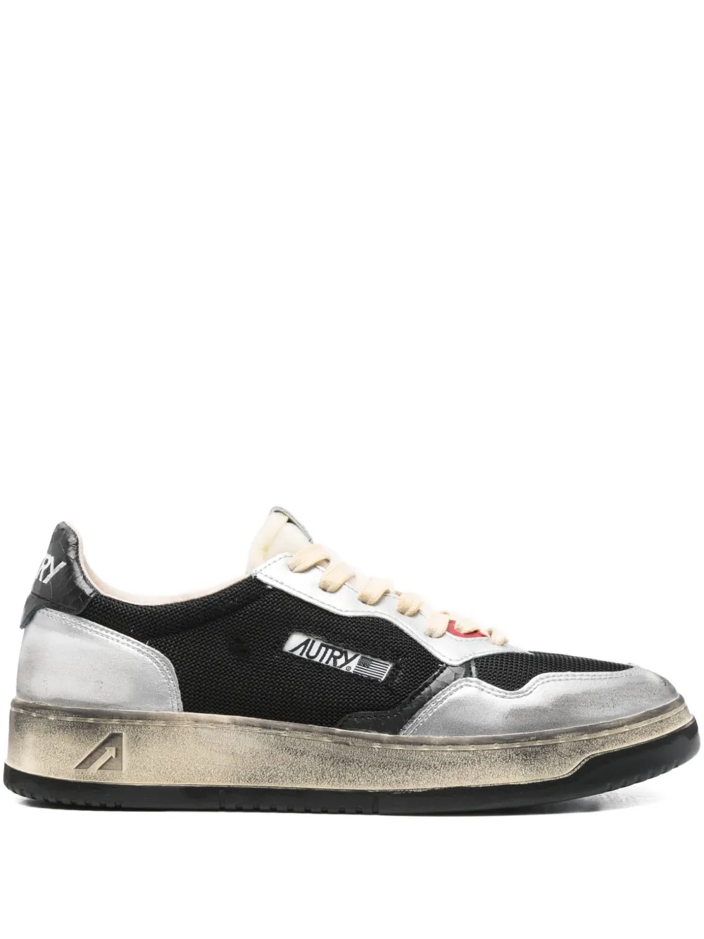 Autry Super Vintage leather sneakers Black