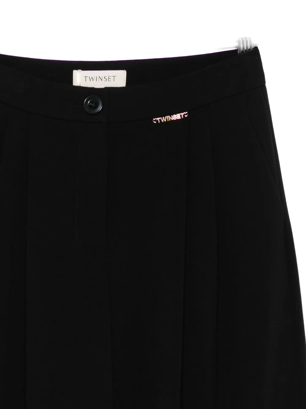 TWINSET Kids straight-leg trousers Zwart