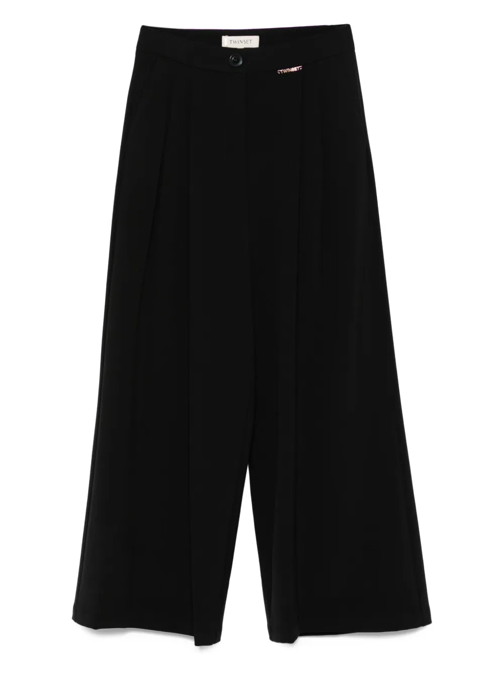 TWINSET Kids straight-leg trousers Zwart
