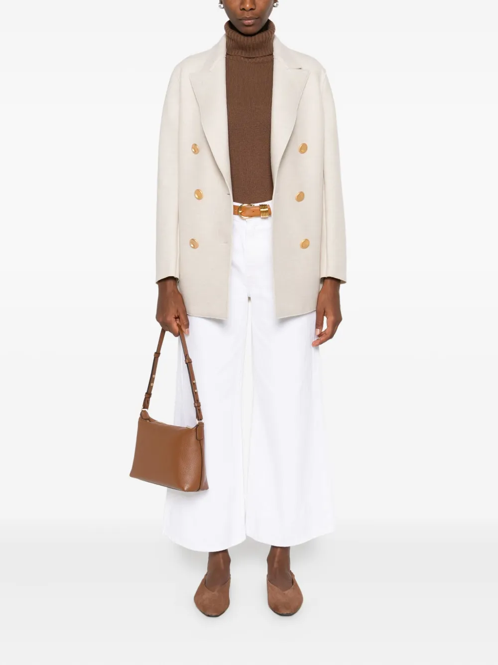 Allude turtleneck wool sweater Bruin