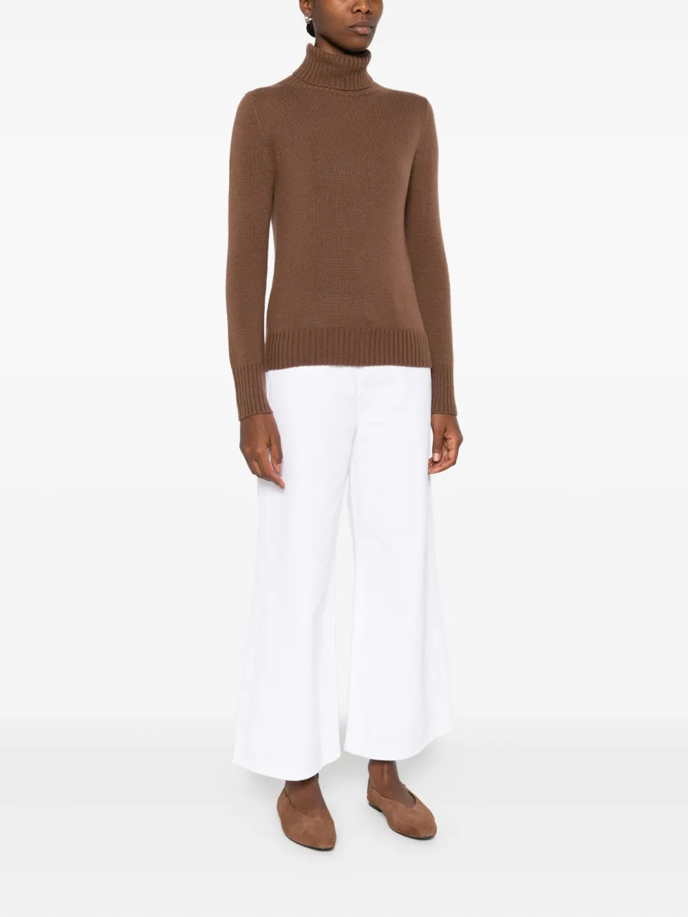 Allude turtleneck wool sweater Bruin