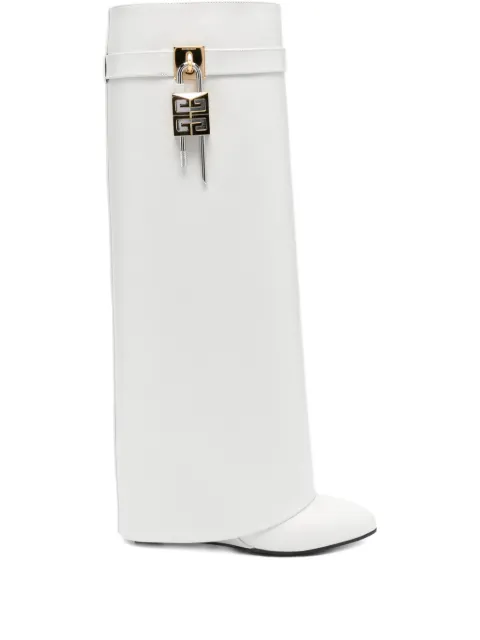 Givenchy 90mm Shark Lock calf-leather boots