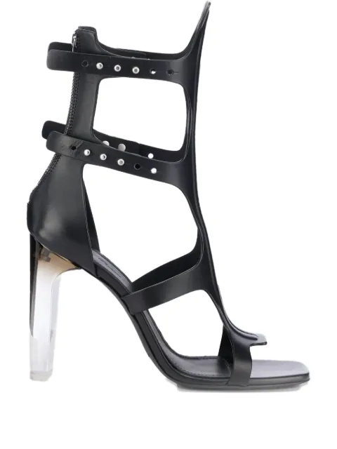 Rick Owens 110mm Spartans leather zip-fastening pumps