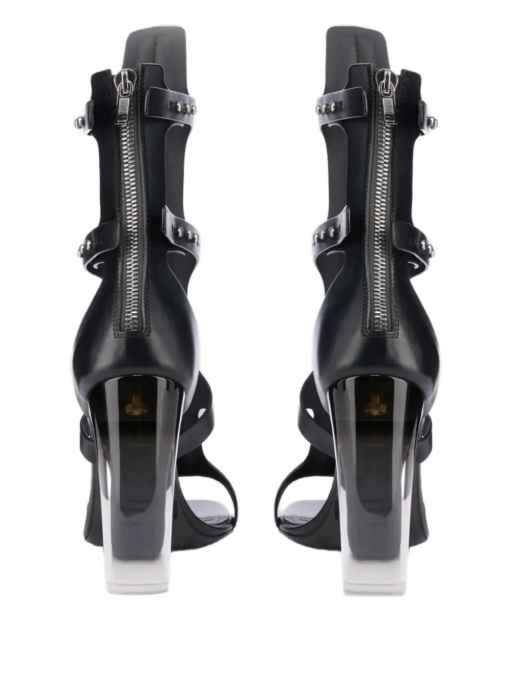 Rick Owens 110 mm Spartans leren pumps met ritssluiting _990D BLACK