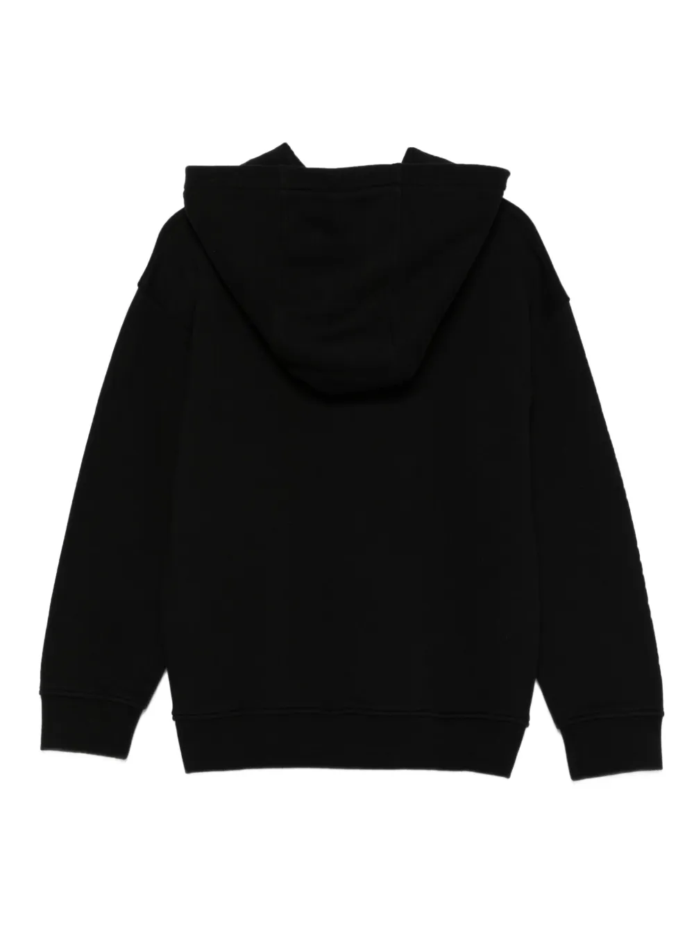 Stella McCartney Kids embroidered-logo hoodie Zwart