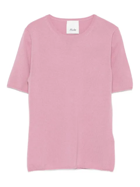 Allude crew-neck cashmere T-shirt