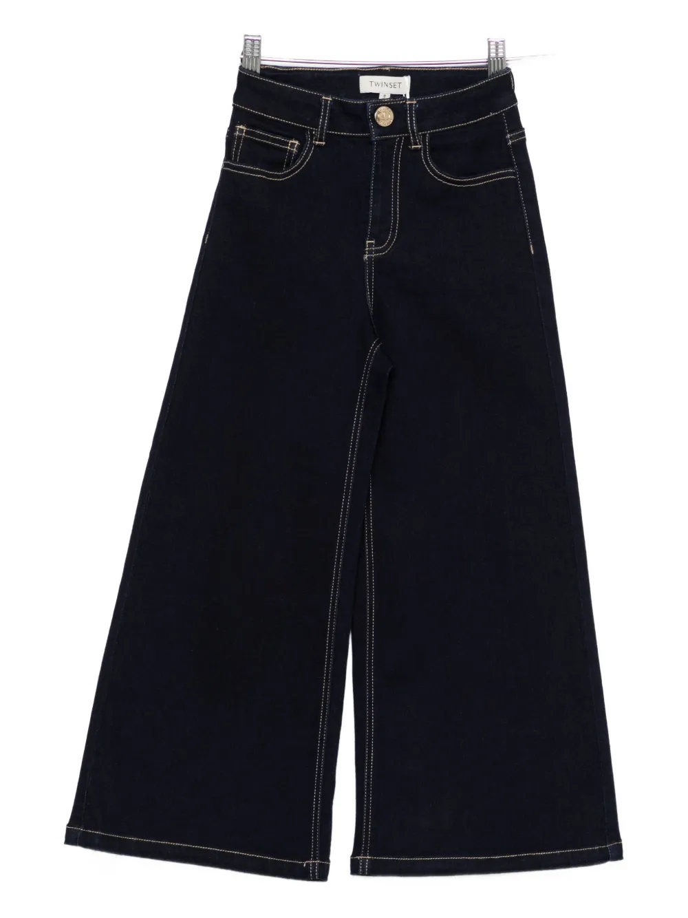 TWINSET Kids wide-leg jeans - Blu
