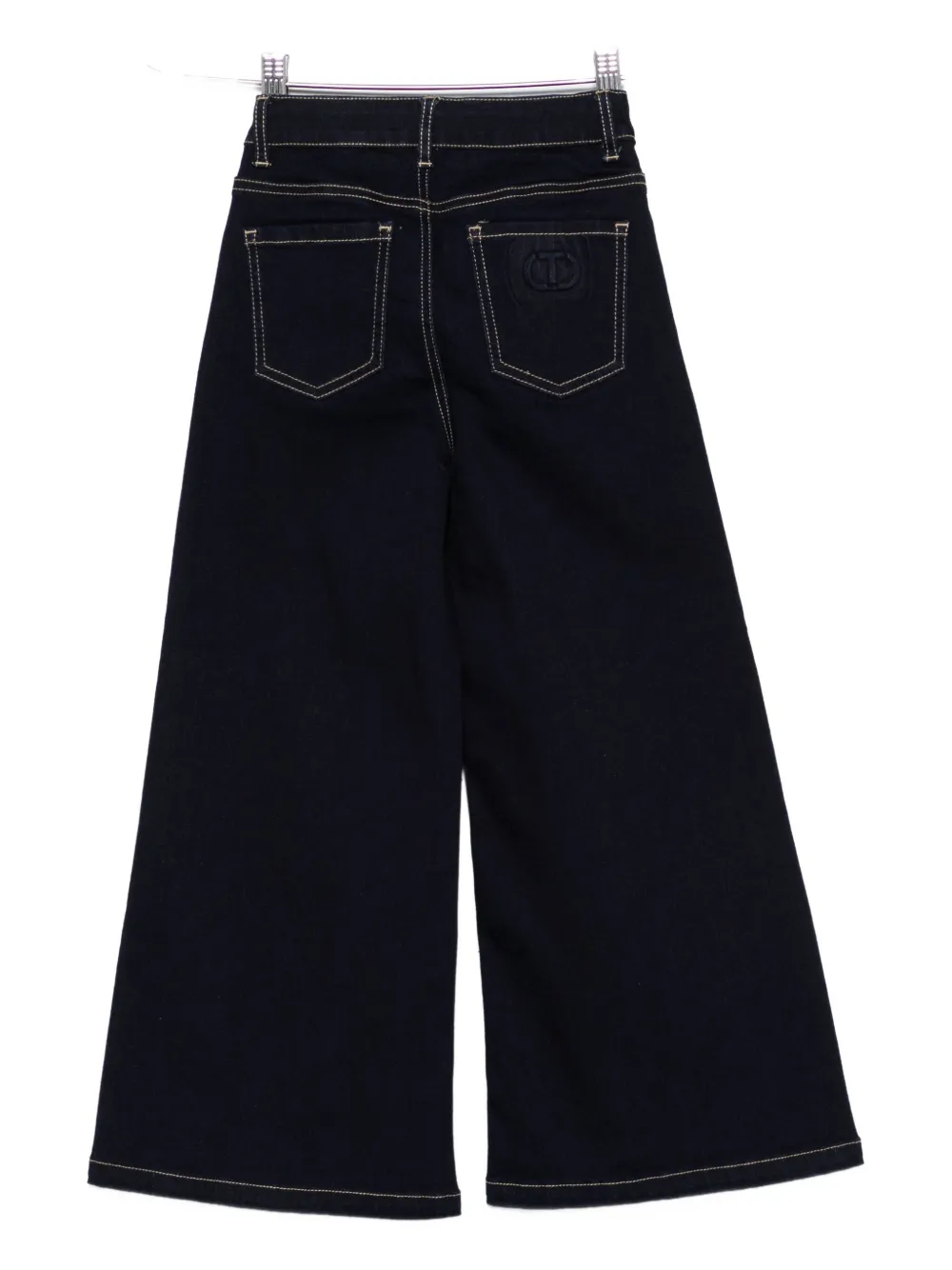 TWINSET Kids wide-leg jeans Blauw