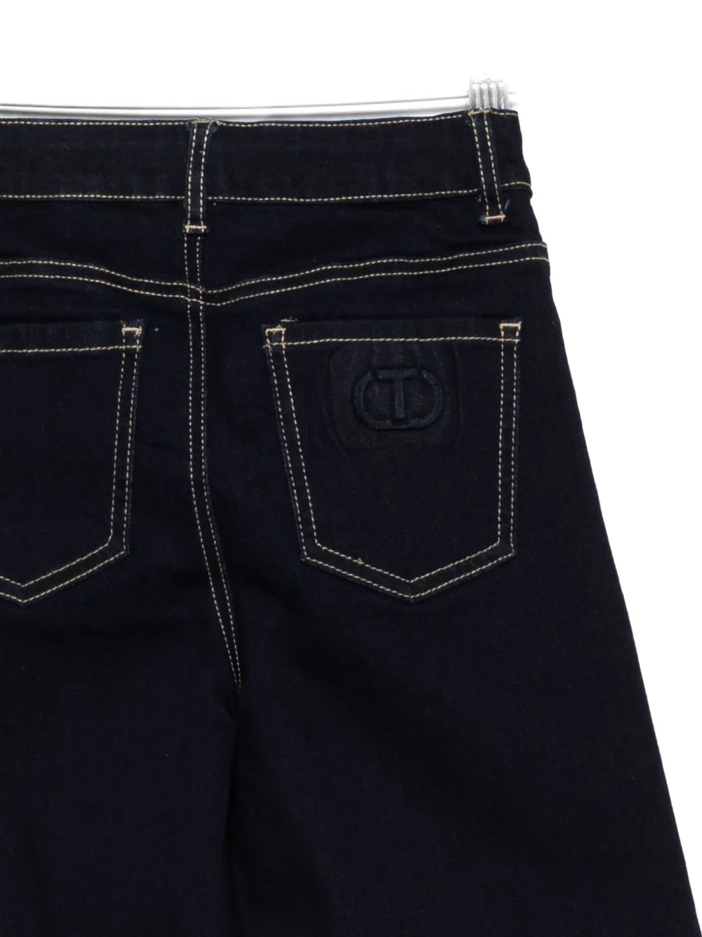 TWINSET Kids wide-leg jeans Blauw