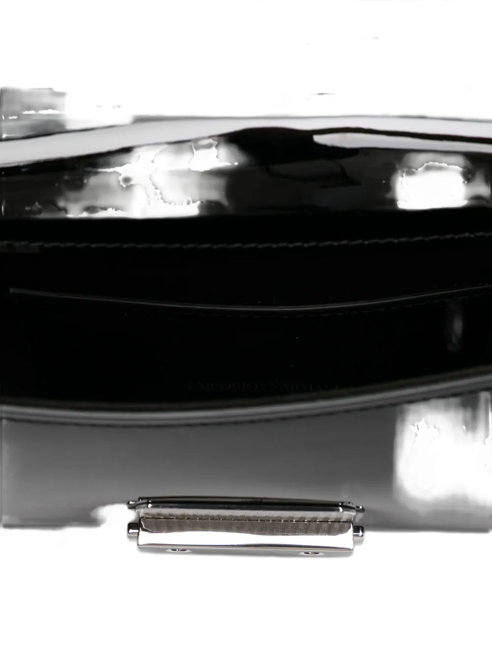 Emporio Armani Tas van lakleer Zwart