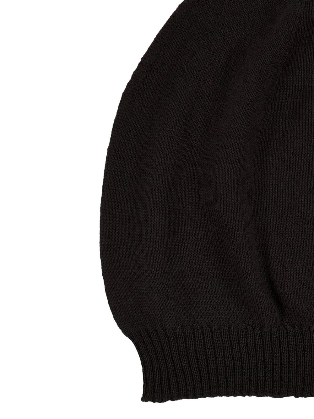Rick Owens Cashmere Beanie Hat In Brown