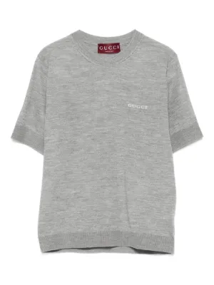 Miu Miu ロゴ Tシャツ | グレー | FARFETCH JP