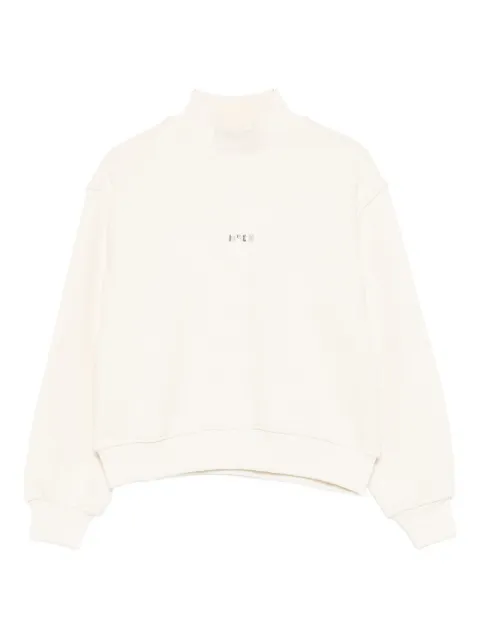 MSGM Kids mock-neck logo sweatshirt