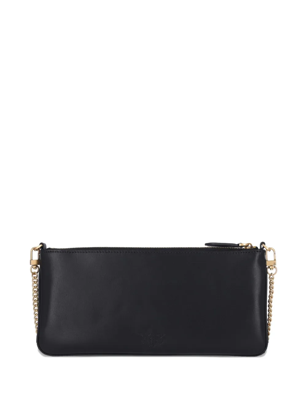 PINKO chain-strap zipped clutch bag Zwart