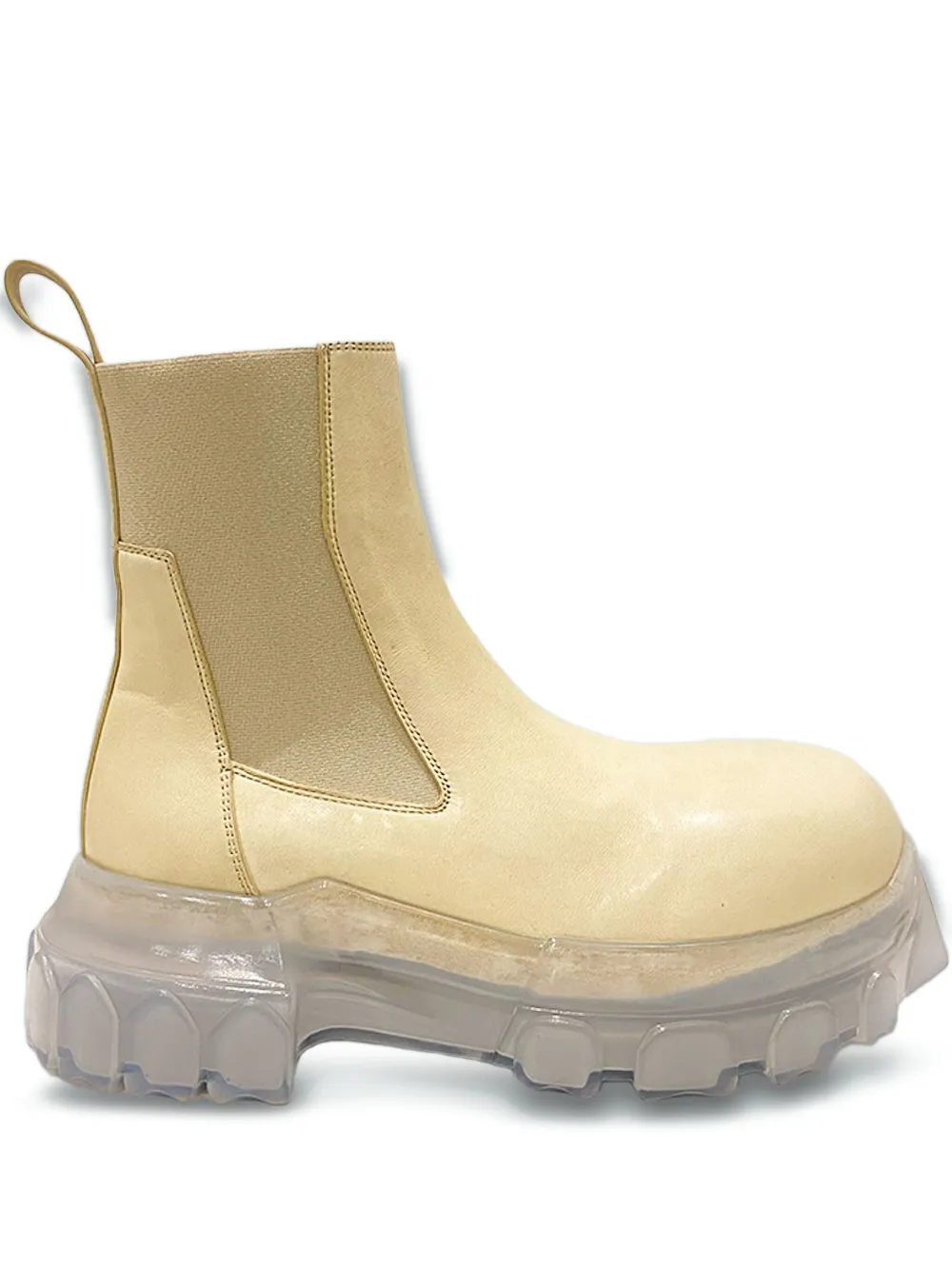 Rick Owens Beatle Bozo Tractor chelsea boots Neutrals