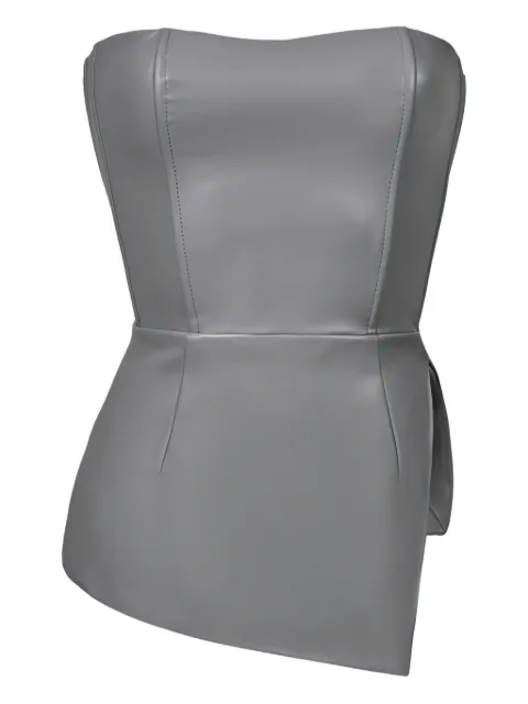 Lika lace-up asymmetrical corset top