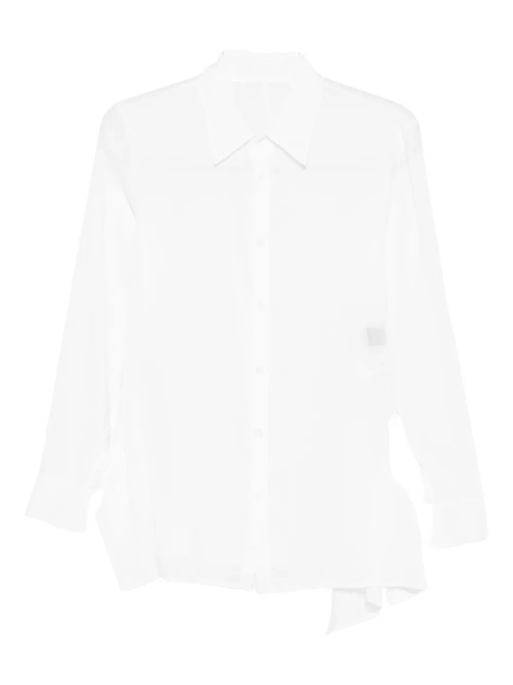 Yohji Yamamoto Flared Button-fastening Shirt In White