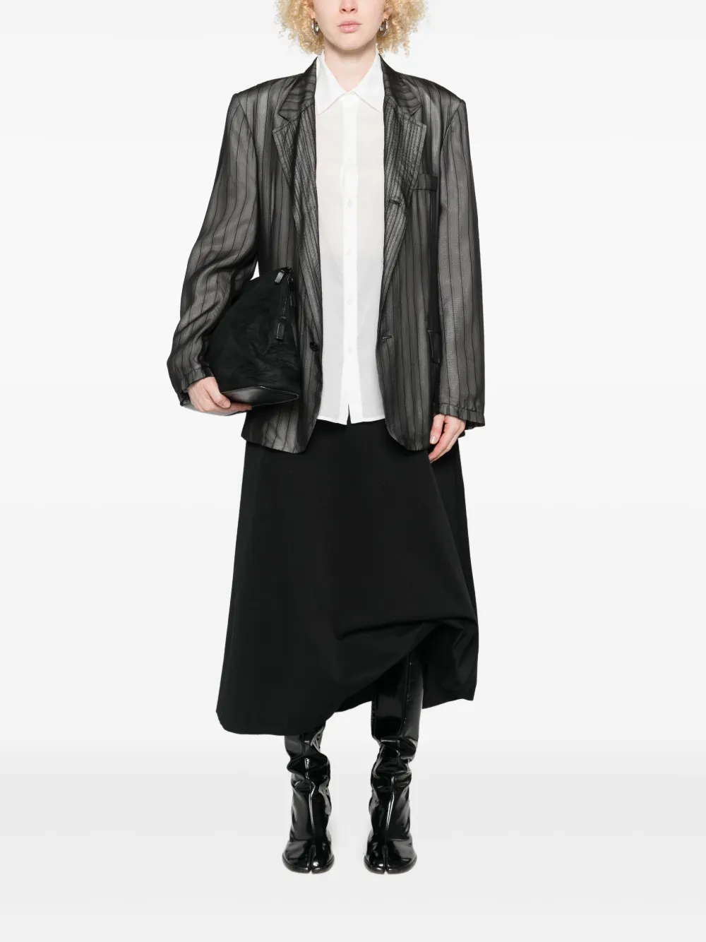 Yohji Yamamoto flared button-fastening shirt | Shirts | Image 2