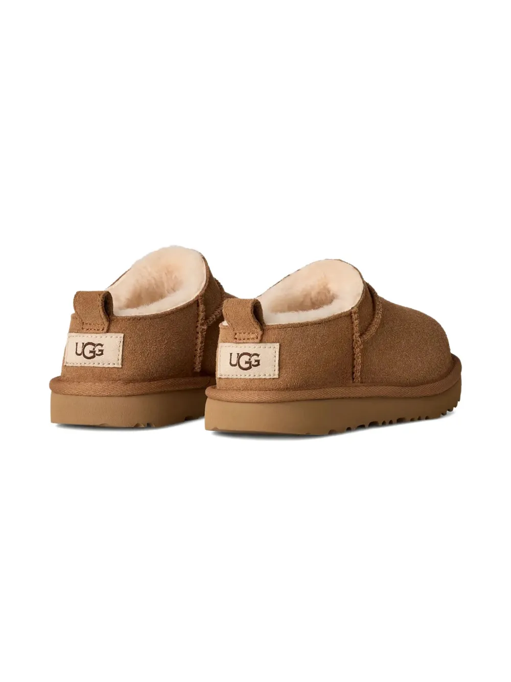 UGG Kids Classic Micro suede leather boots Brown