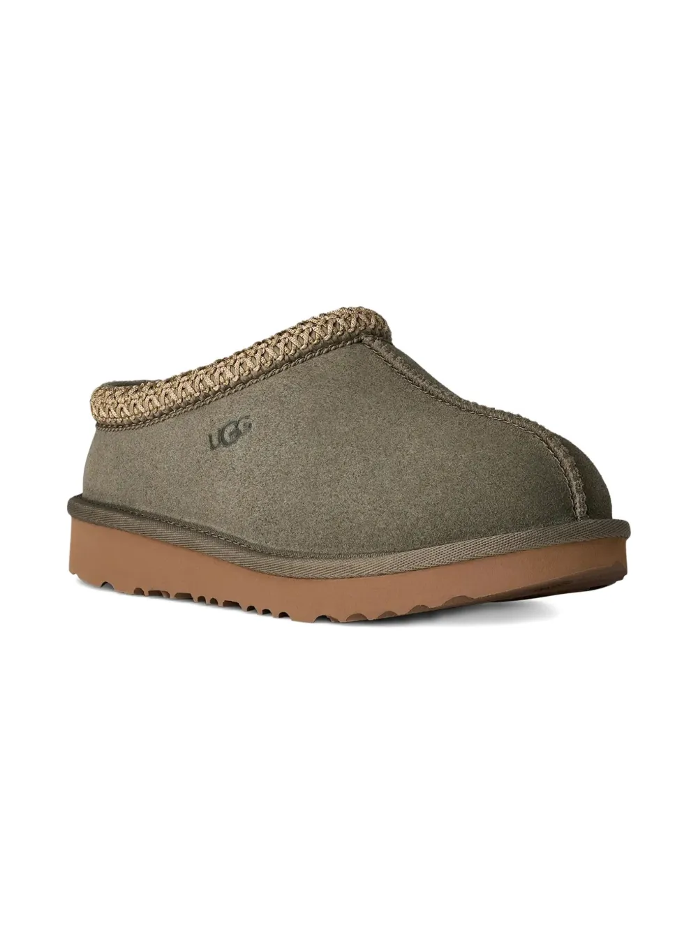 UGG Kids Tasman II braided-trim slippers Green