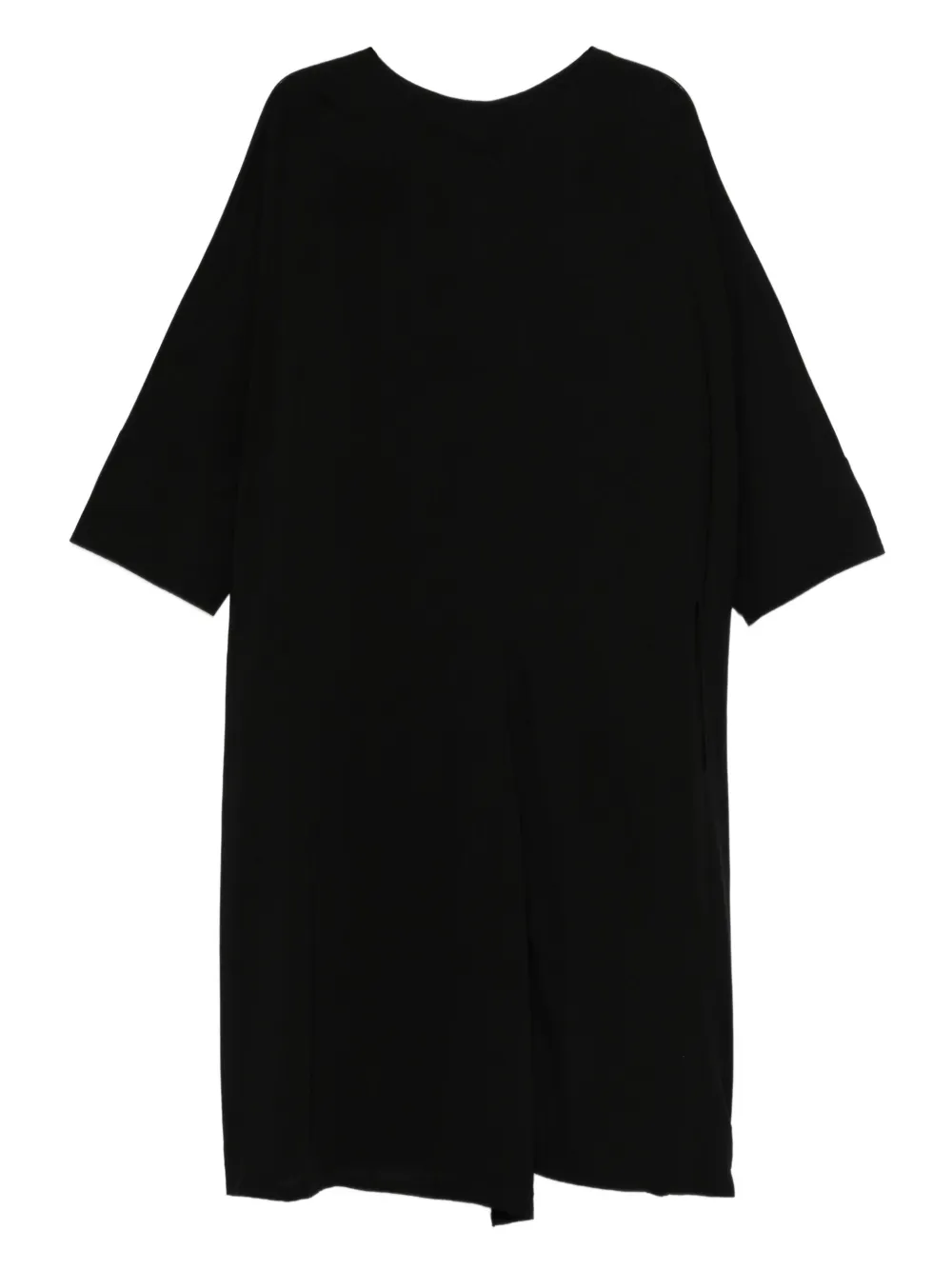 Yohji Yamamoto short-sleeve boat-neck mini dress | Black | Image 1