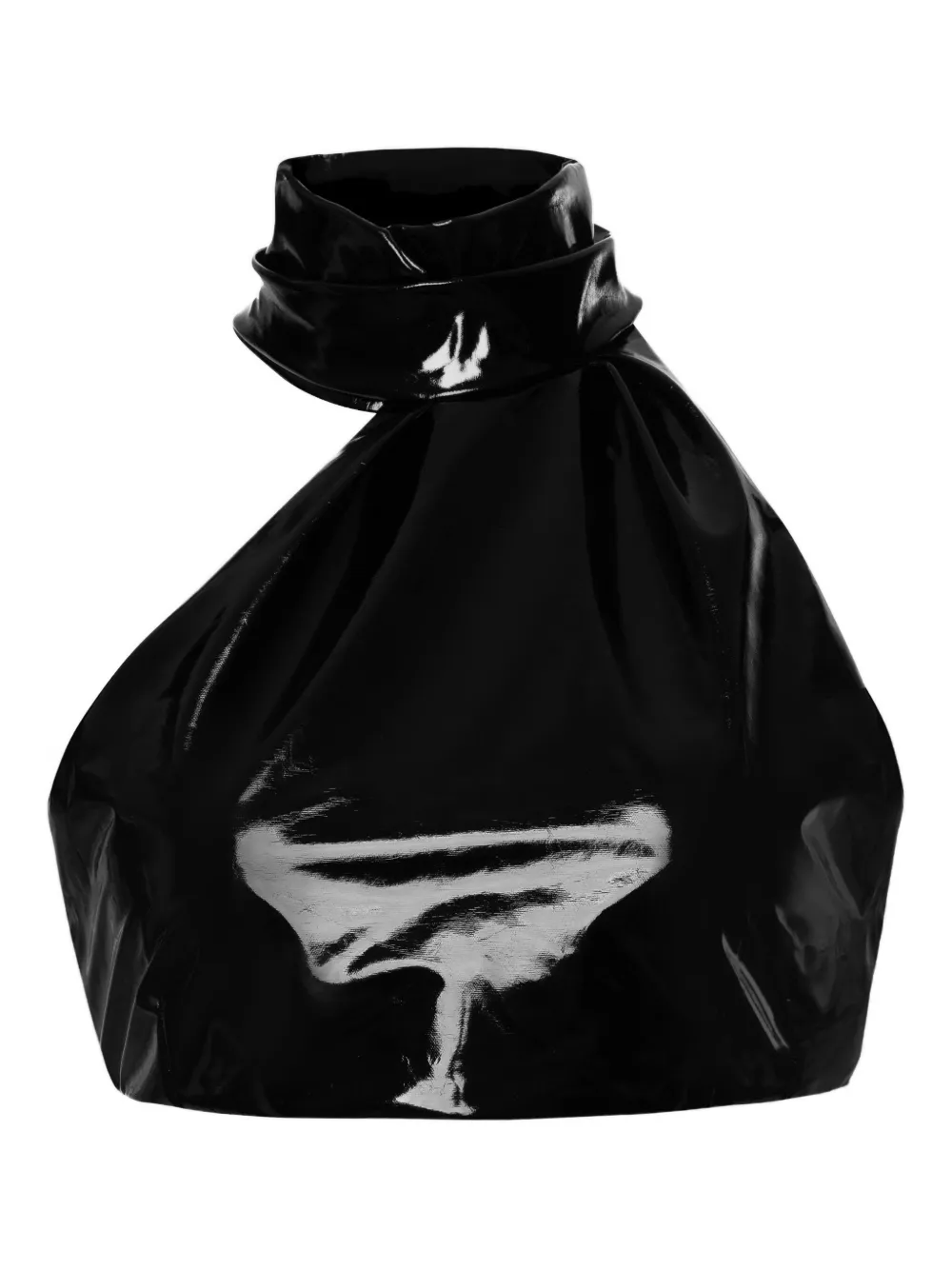 Lika high-neck asymmetric top | Black | Image 1