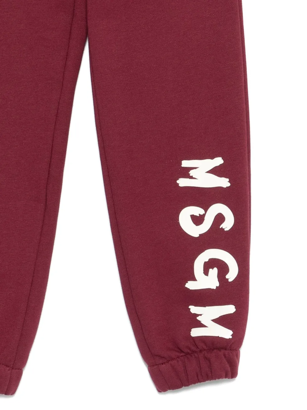 MSGM Kids logo-print elasticated sweatpants Rood