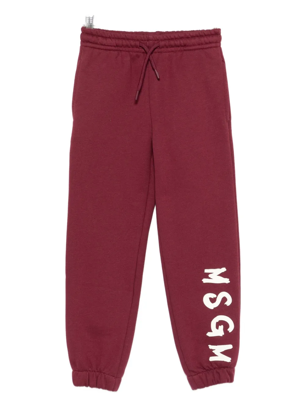 MSGM Kids logo-print elasticated sweatpants Rood