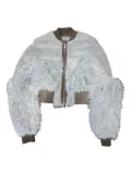 Rick Owens shearling bomber jacket - Green
