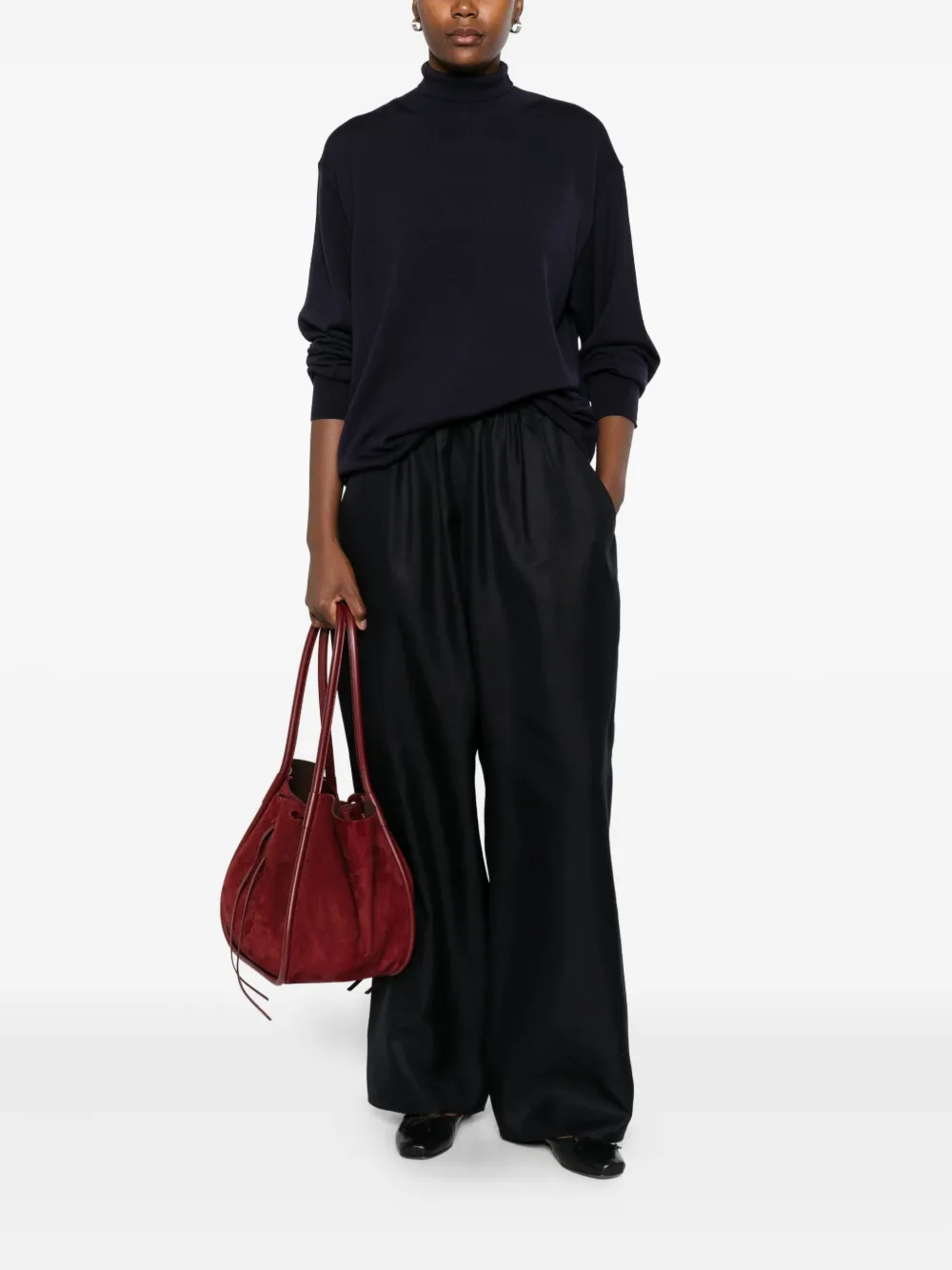 Sofie D'hoore elastic-waist silk trousers | Straight-Leg Pants | Image 2
